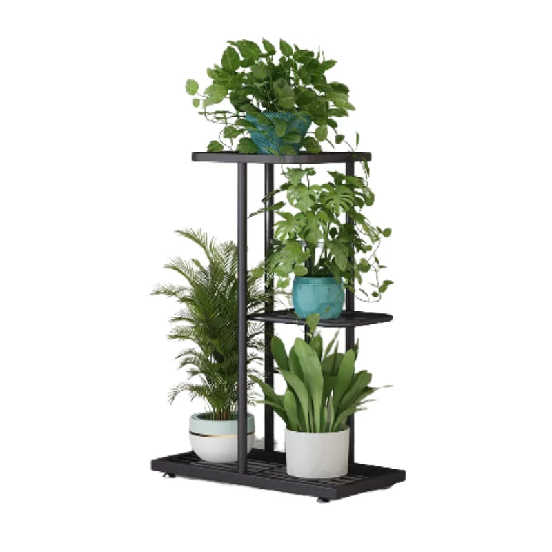 4 Tier 5 Potted Plant Stand Metal Flower