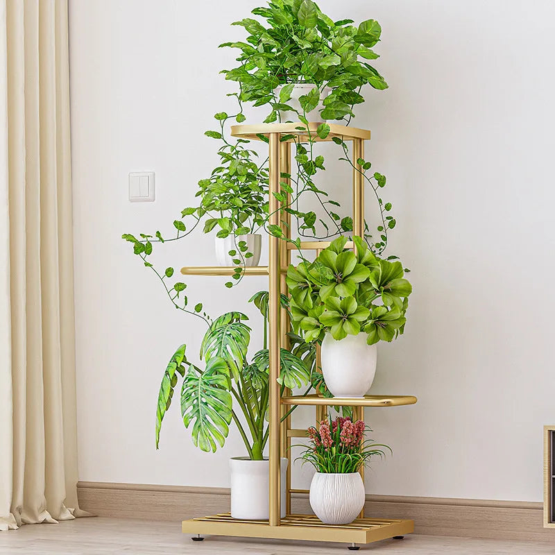 4 Tier 5 Potted Plant Stand Multiple Flower