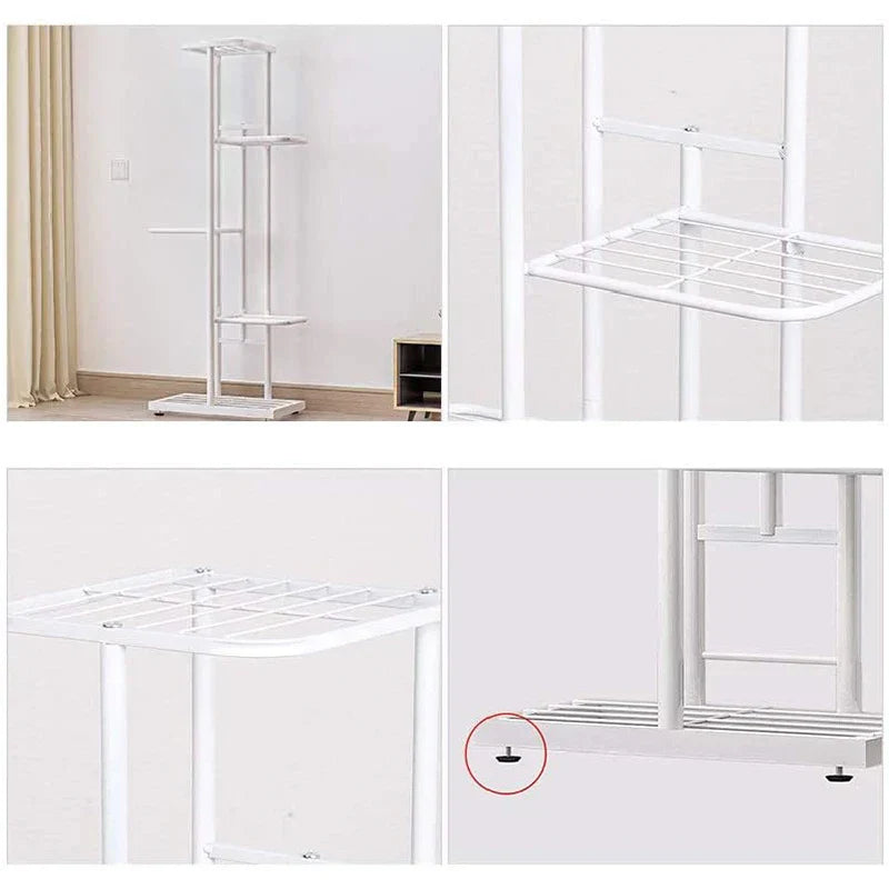 4 Tier 5 Potted Plant Stand Multiple Flower
