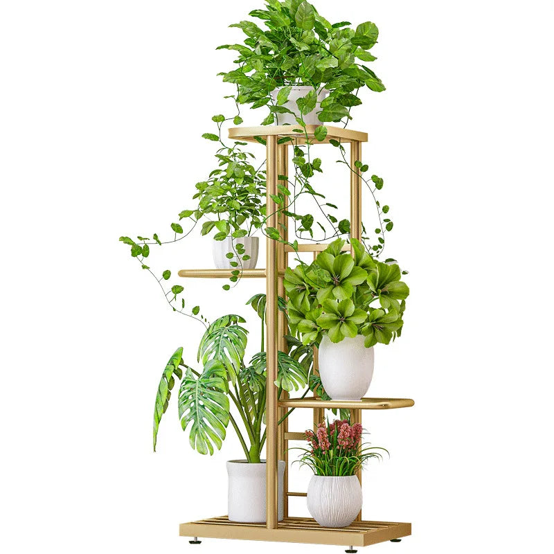 4 Tier 5 Potted Plant Stand Multiple Flower