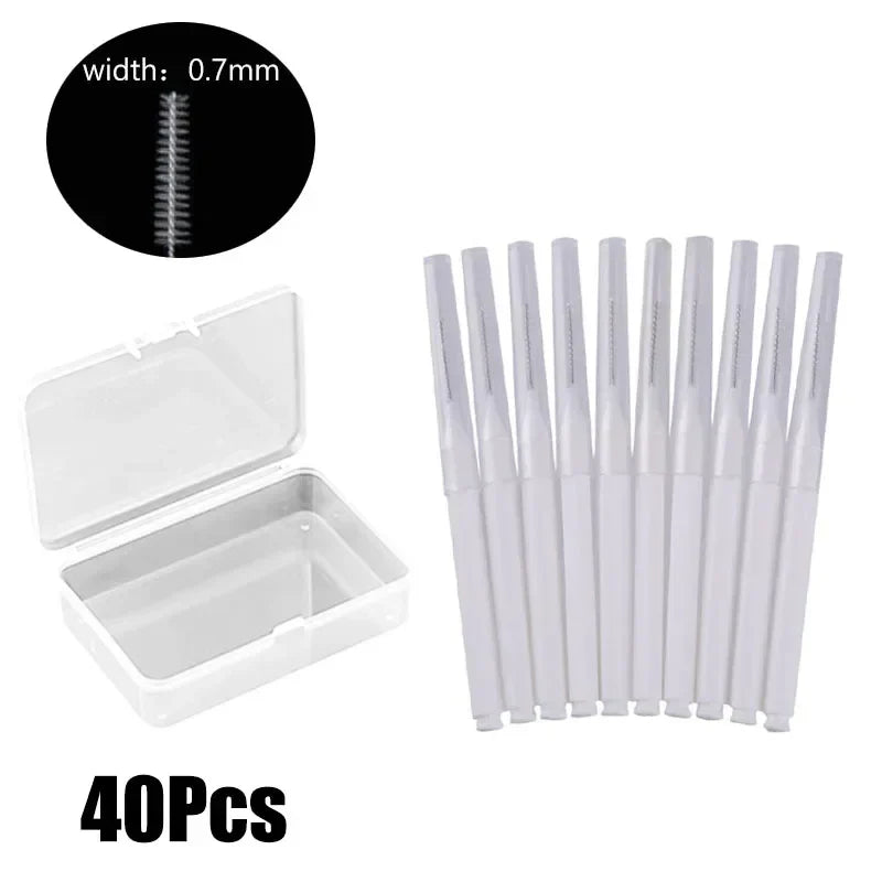 40/10Pcs Mini Eyebrow Brushes Brow Lift Tool Brow