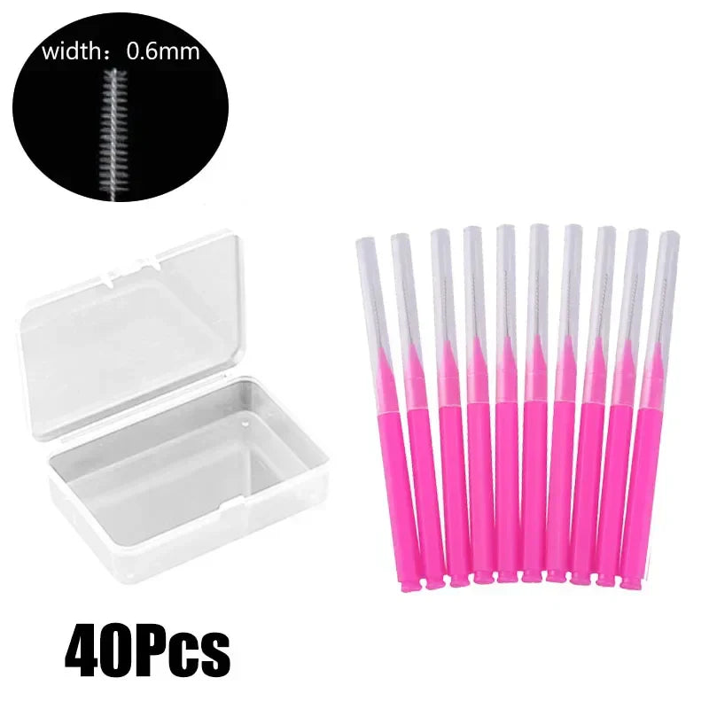 40/10Pcs Mini Eyebrow Brushes Brow Lift Tool Brow
