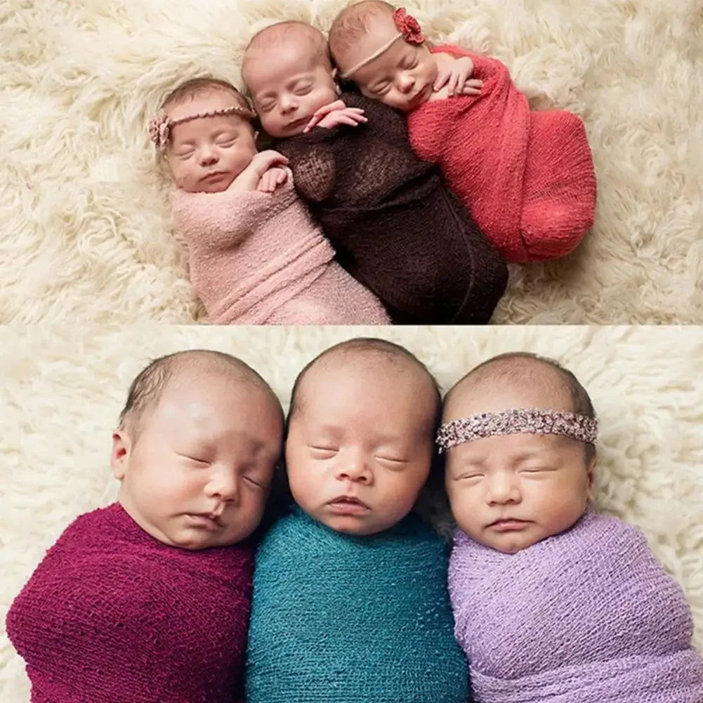 40x150cm Newborn Photography Blanket Stretch Wrap Backdrop