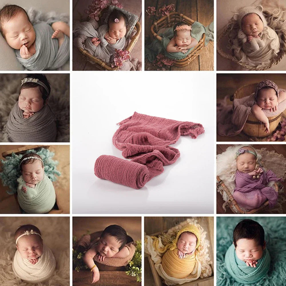40x180cm Stretch Cotton Newborn Photography Wrap Blanket