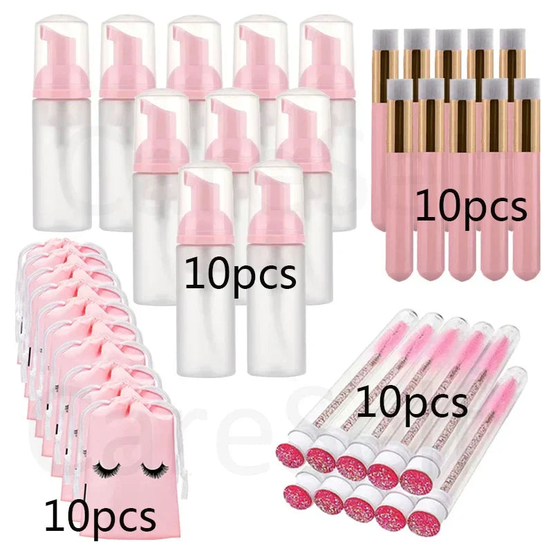 40pcs set 60ml empty Scrub bottle foam bottle