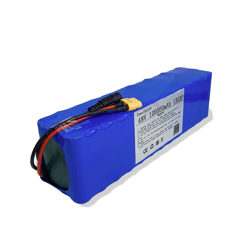48V Battery 100Ah 500w XT60 18650 Lithium ion