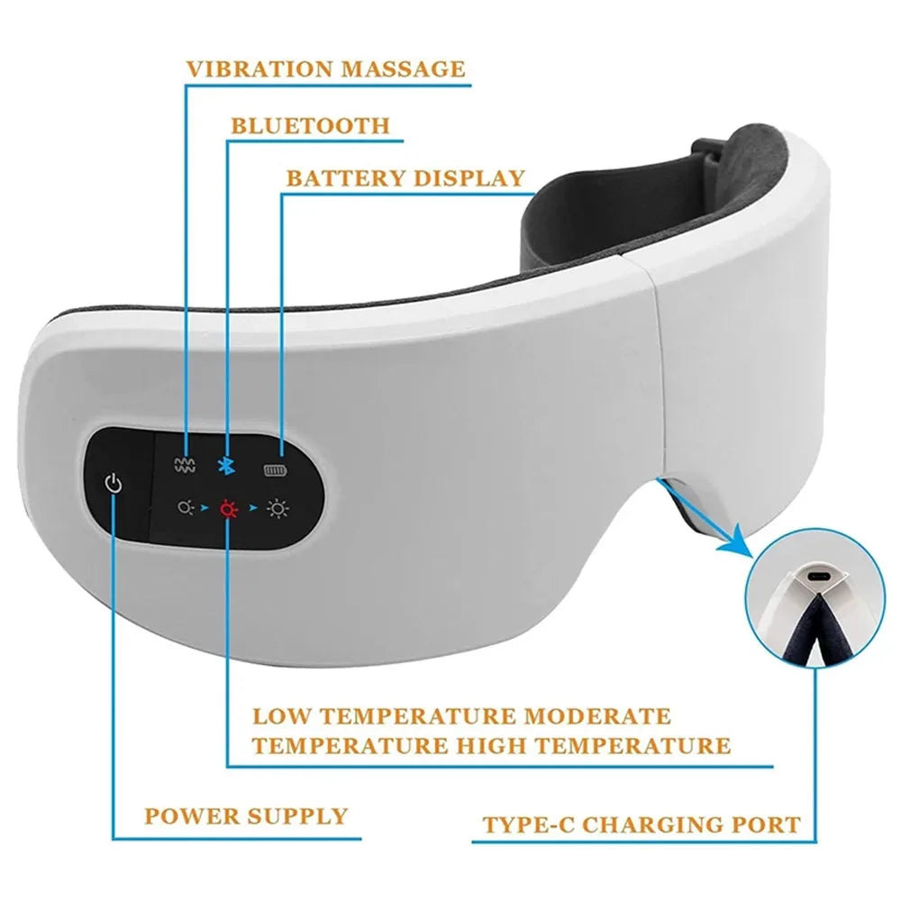 4D Smart Eye Massager Wireless Vibration Eye Care