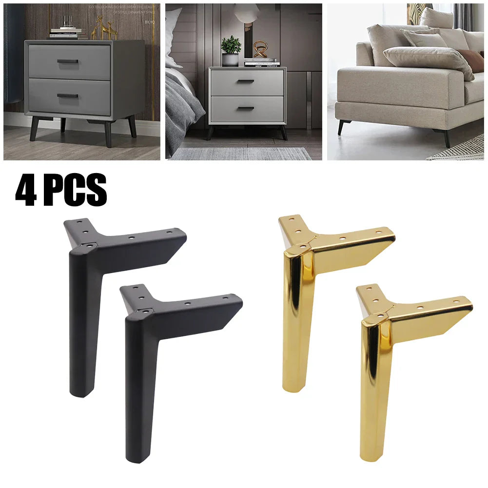 4PC Furniture Legs Metal For Sofa Bed Cabinet