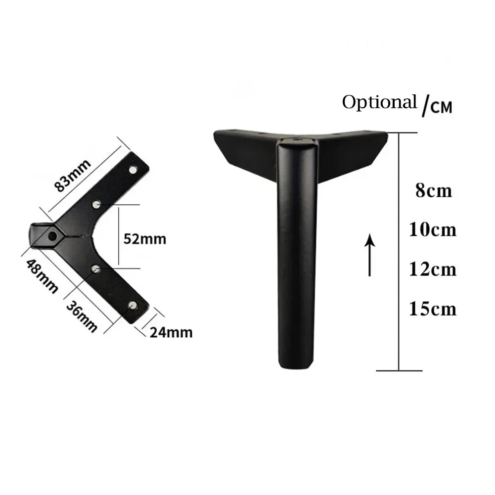 4PC Furniture Legs Metal For Sofa Bed Cabinet