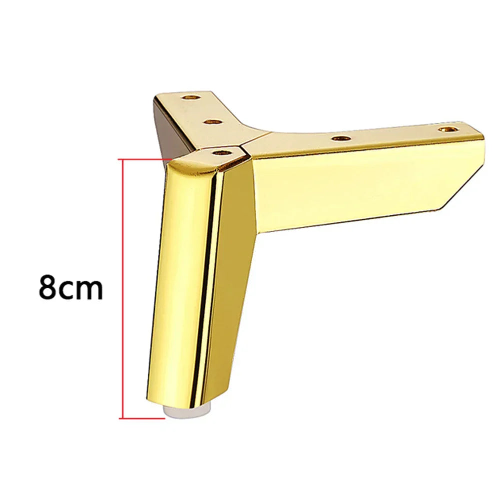 4PC Furniture Legs Metal For Sofa Bed Cabinet