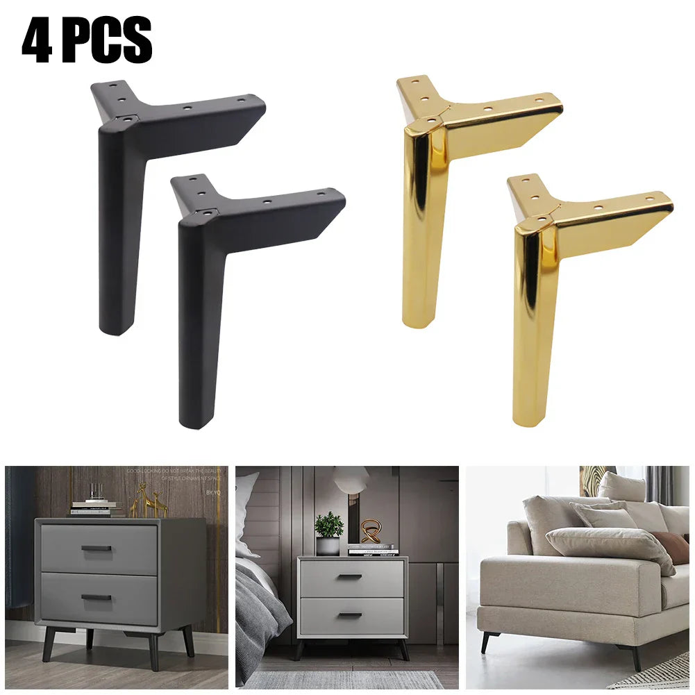 4PC Furniture Legs Metal For Sofa Bed Cabinet