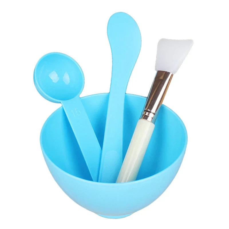 4PCS Silicone Facial Makeup Brushes with Face Mask