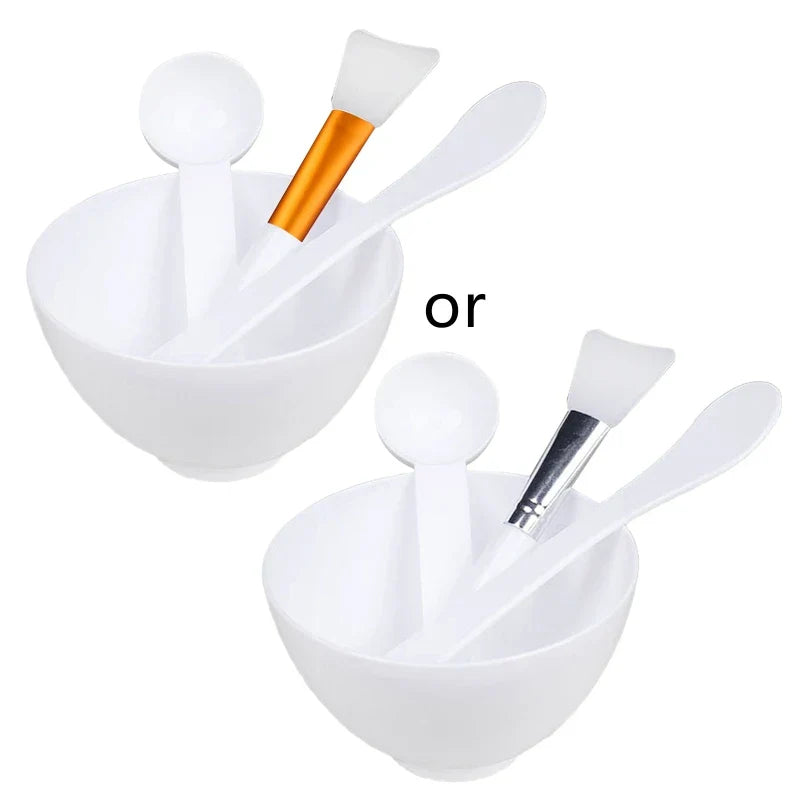 4PCS Silicone Facial Makeup Brushes with Face Mask