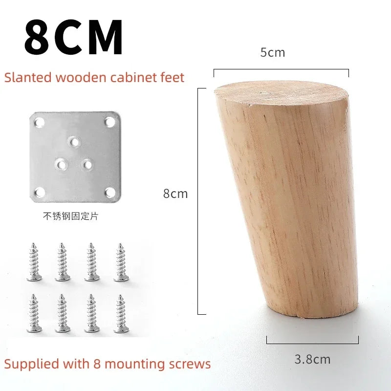 4Pcs Furniture Legs Stool Sofa Table Computer Desk