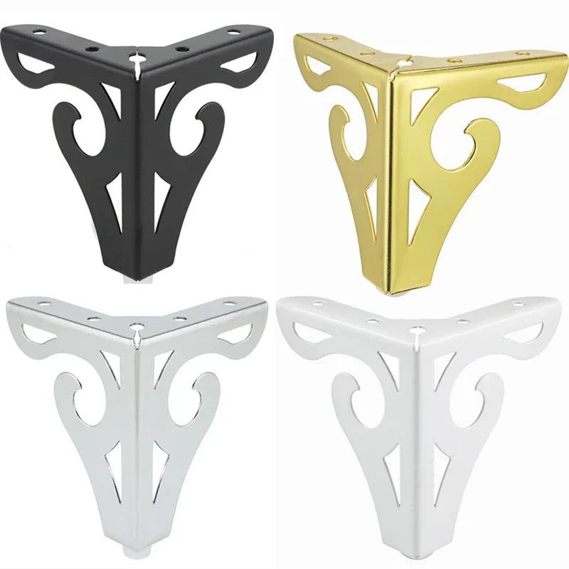 4Pcs/Set Metal Furniture Legs Height 10/12cm Polished Modern