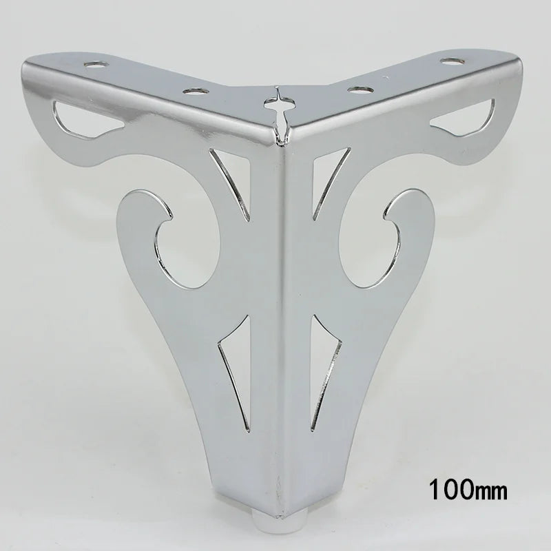 4Pcs/Set Metal Furniture Legs Height 10/12cm Polished Modern