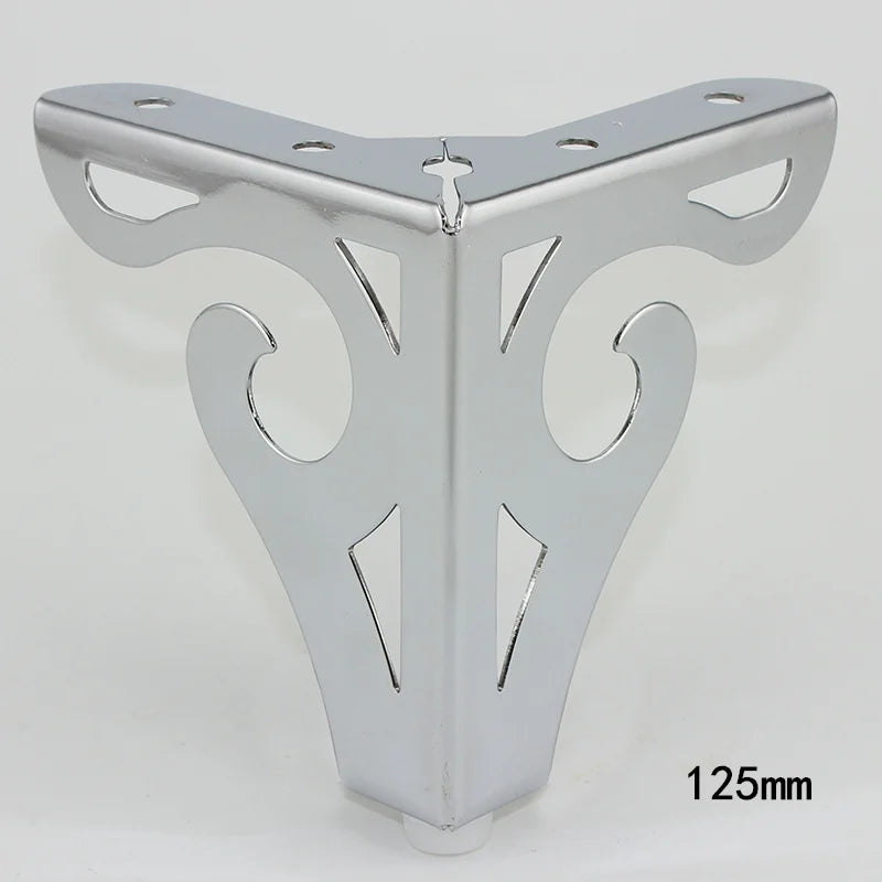 4Pcs/Set Metal Furniture Legs Height 10/12cm Polished Modern