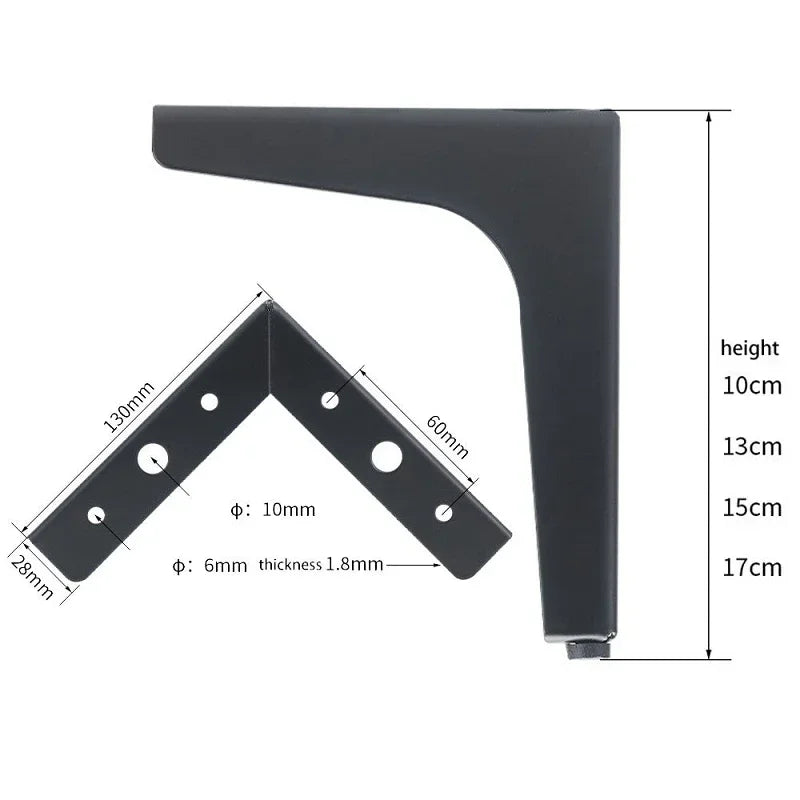 4pcs Luxury European Furniture Legs Heavy Duty Metal