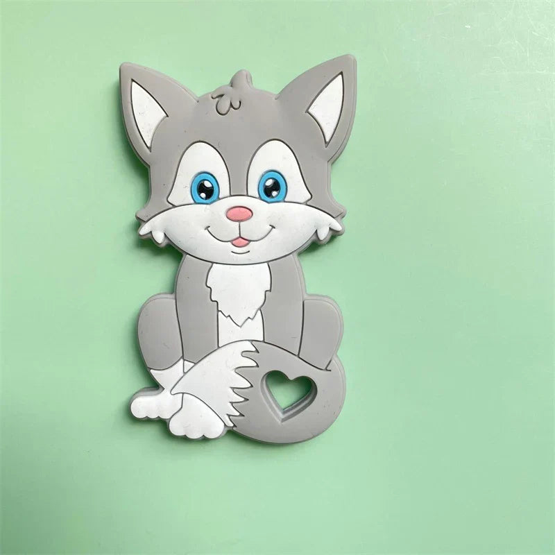5/10pcs BPA Free Food Grade Silicone Teethers Cat