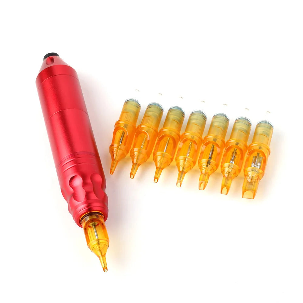 5/10pcs Yellow Dragonfly Tattoo Cartridge Needle 1 3