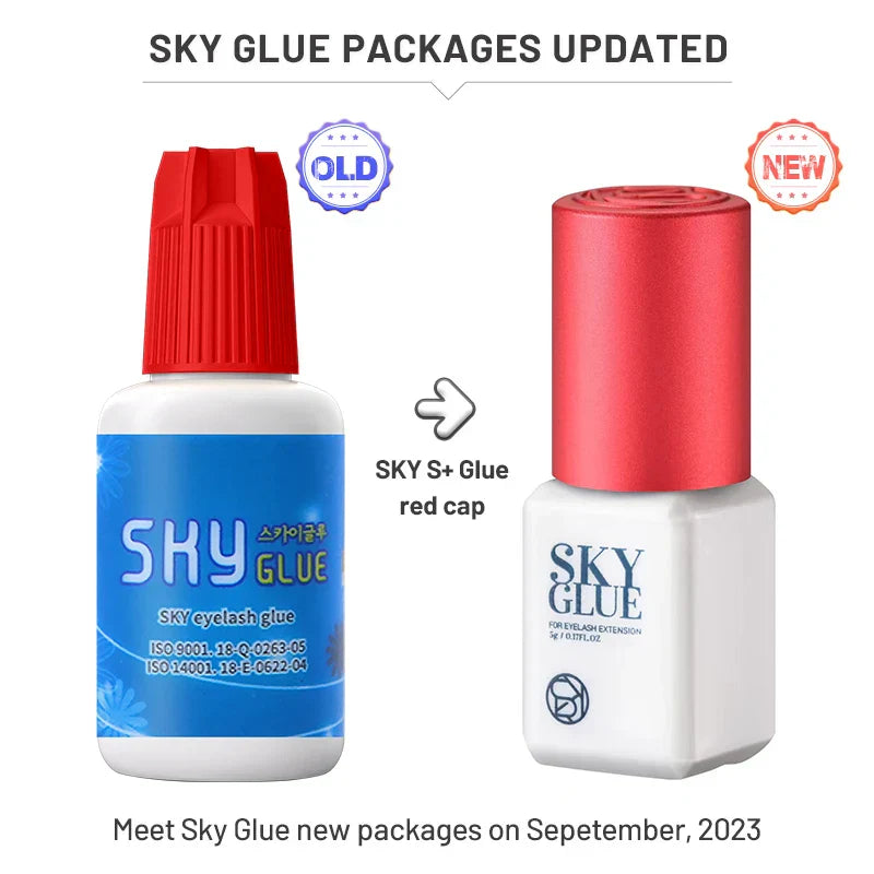 5 Bottles SKY Glue S+ Black Red Blue