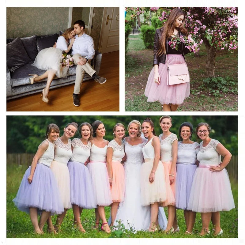 5 Layers 65cm Black Pleated Skirt Sexy Midi