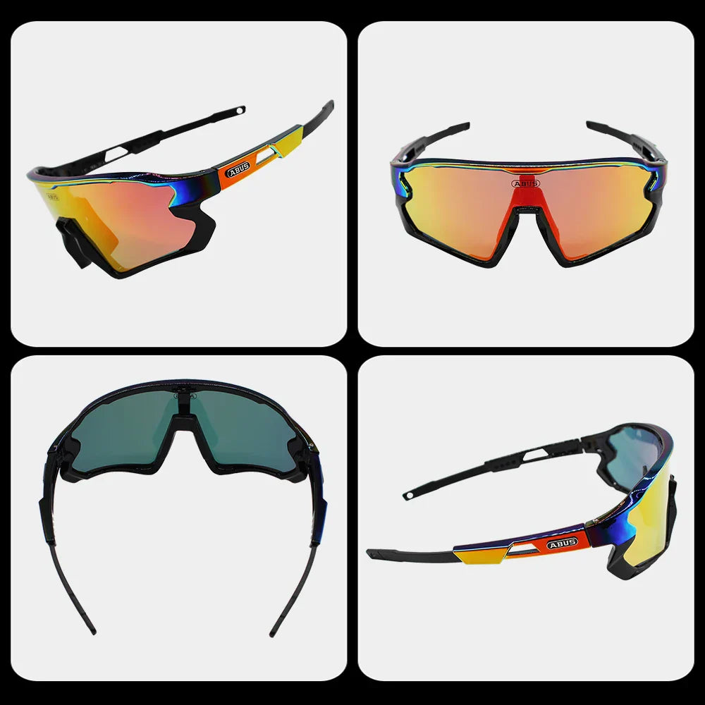 5 Lens UV400 Cycling Sunglasses TR90 Sports Bicycle
