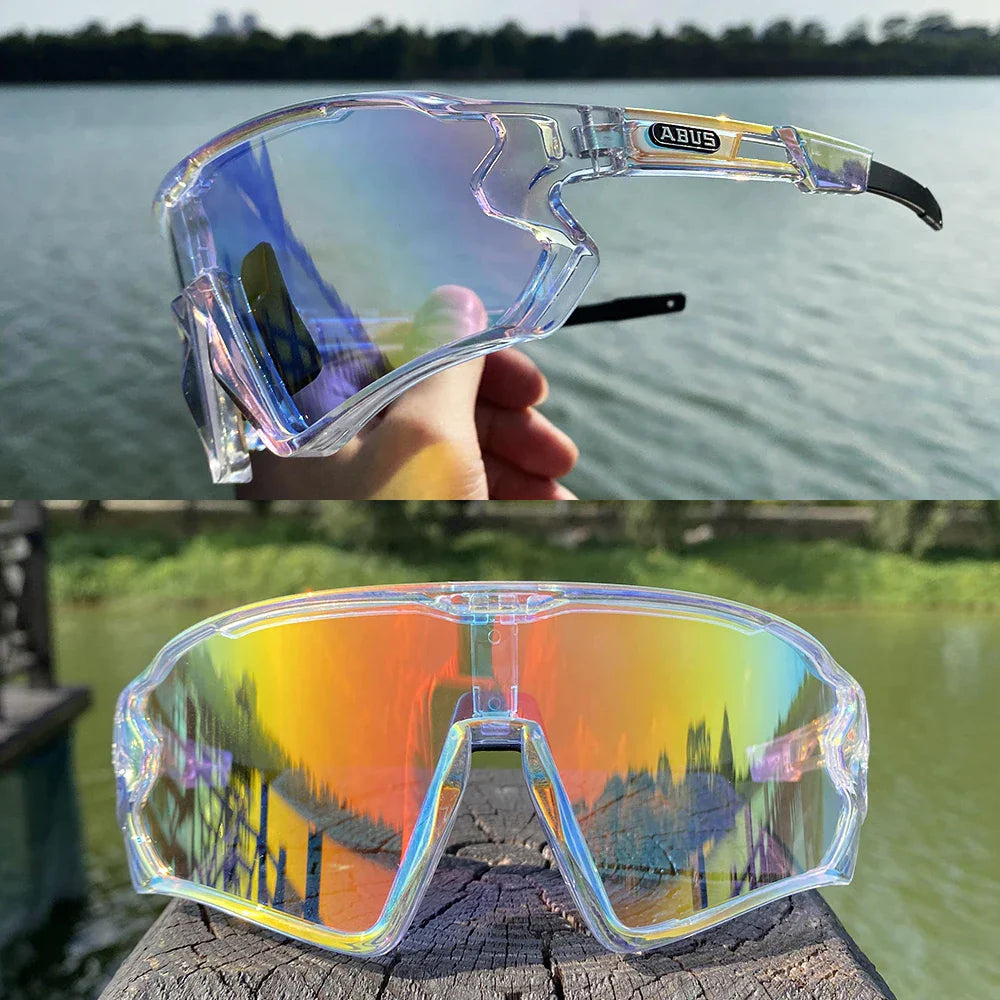 5 Lens UV400 Cycling Sunglasses TR90 Sports Bicycle