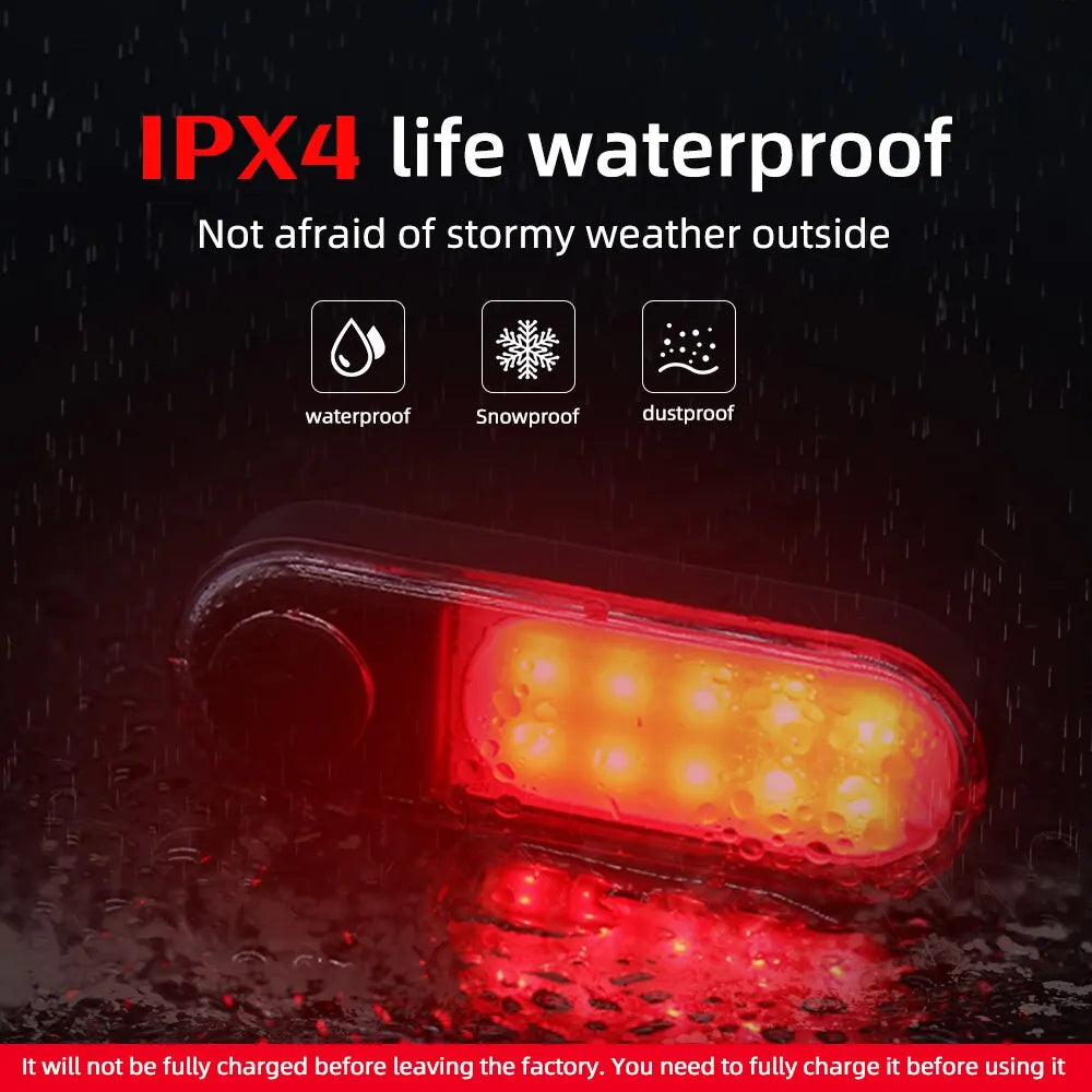 5 Modes Light Bicycle Rear Light Waterproof Bike