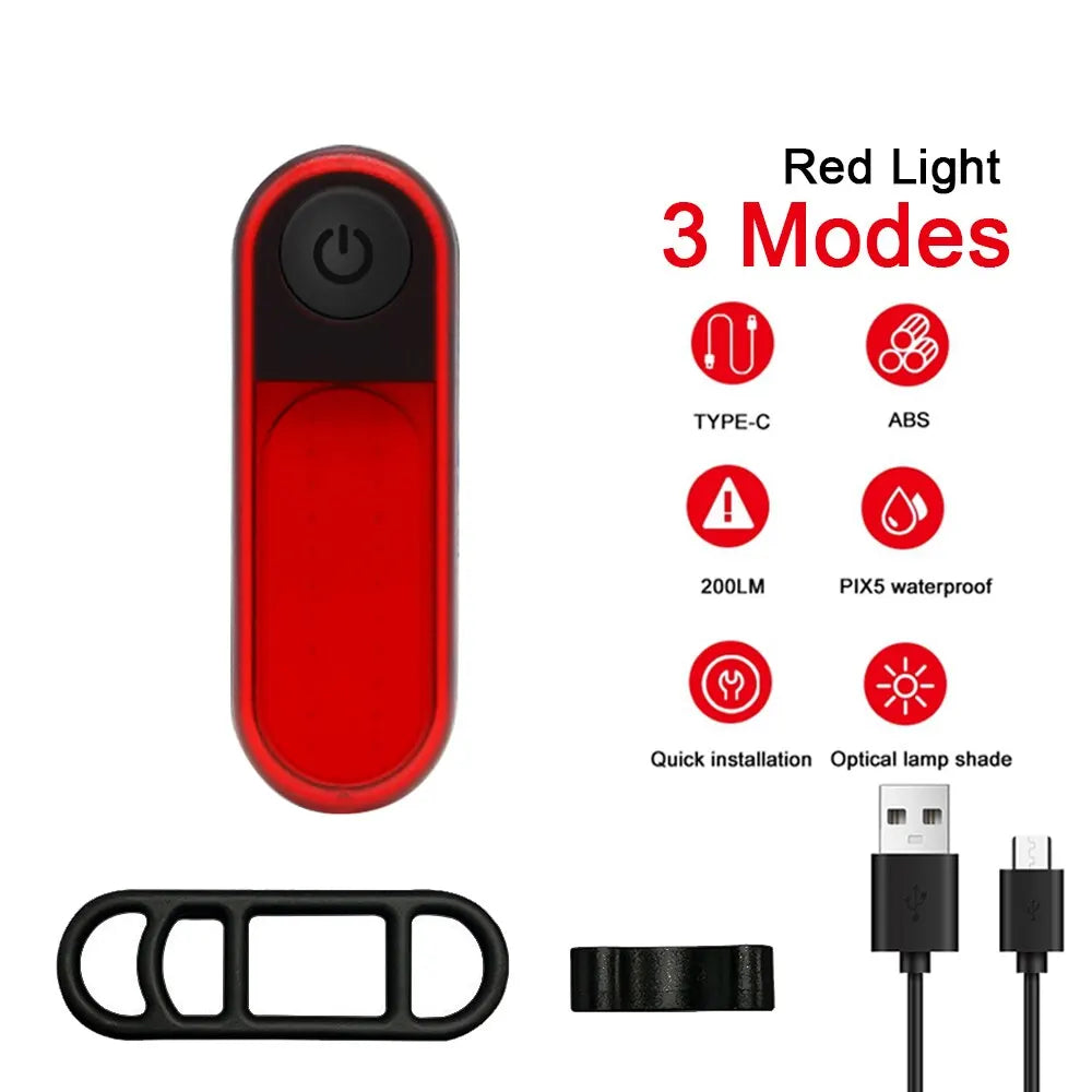 5 Modes Light Bicycle Rear Light Waterproof Bike