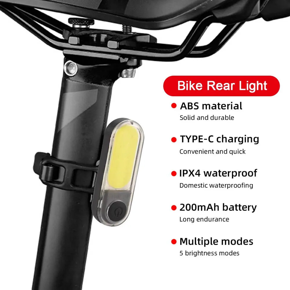 5 Modes Light Bicycle Rear Light Waterproof Bike