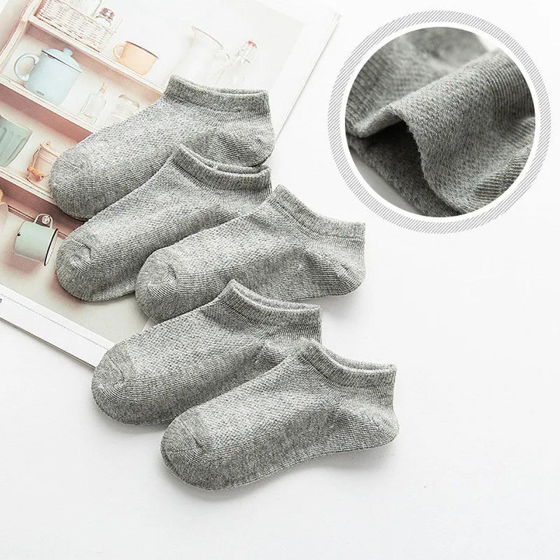 5 Pairs Baby Socks Boys Girls Black White