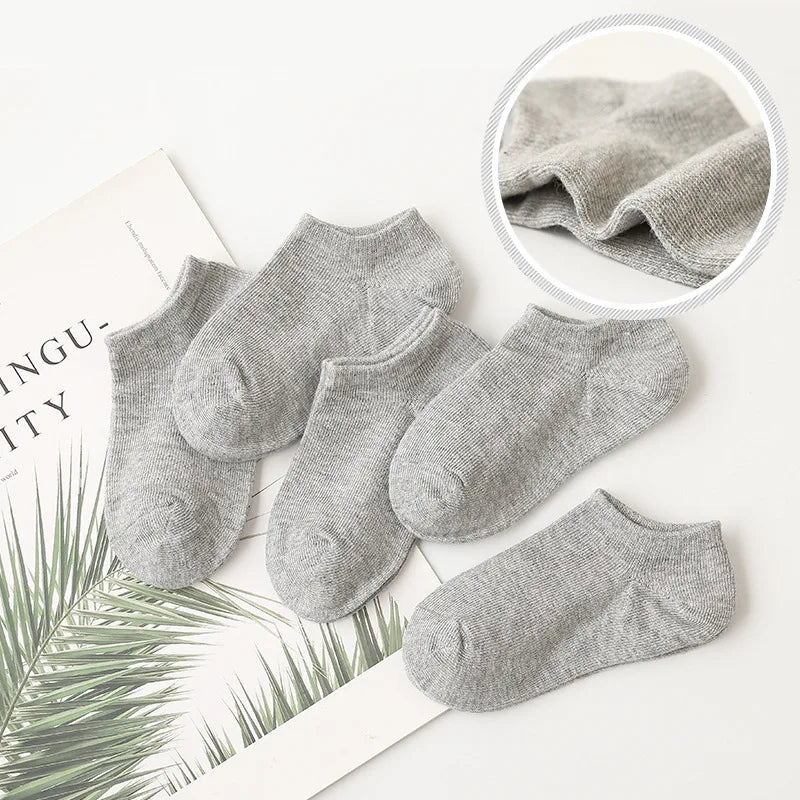 5 Pairs Baby Socks Boys Girls Black White