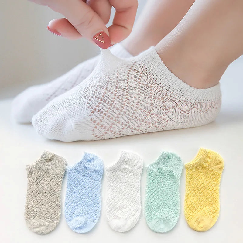 5 Pairs/Lot Baby Socks For Newborns Infant Cute