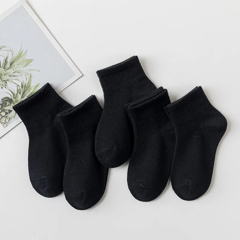 5 Pairs/Lot Summer New Children Cotton Socks Fashion