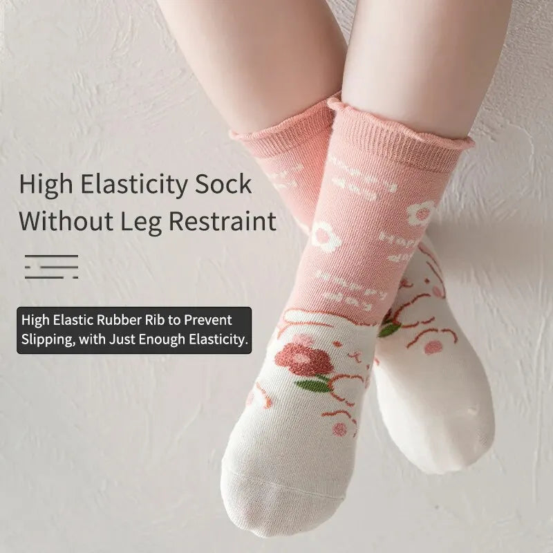 5 Pairs of Cute Cartoon Sweet and Fashionable