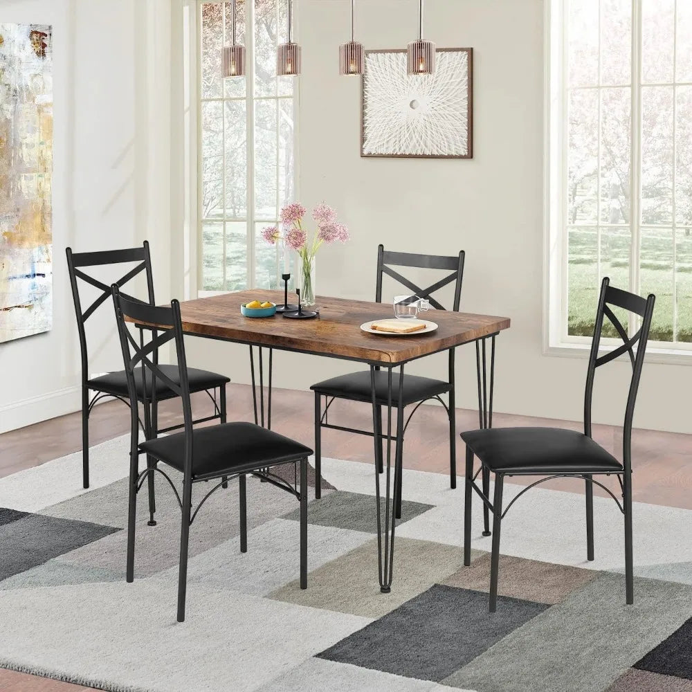 5-Piece Set for Home Kitchen Breakfast Nook, with