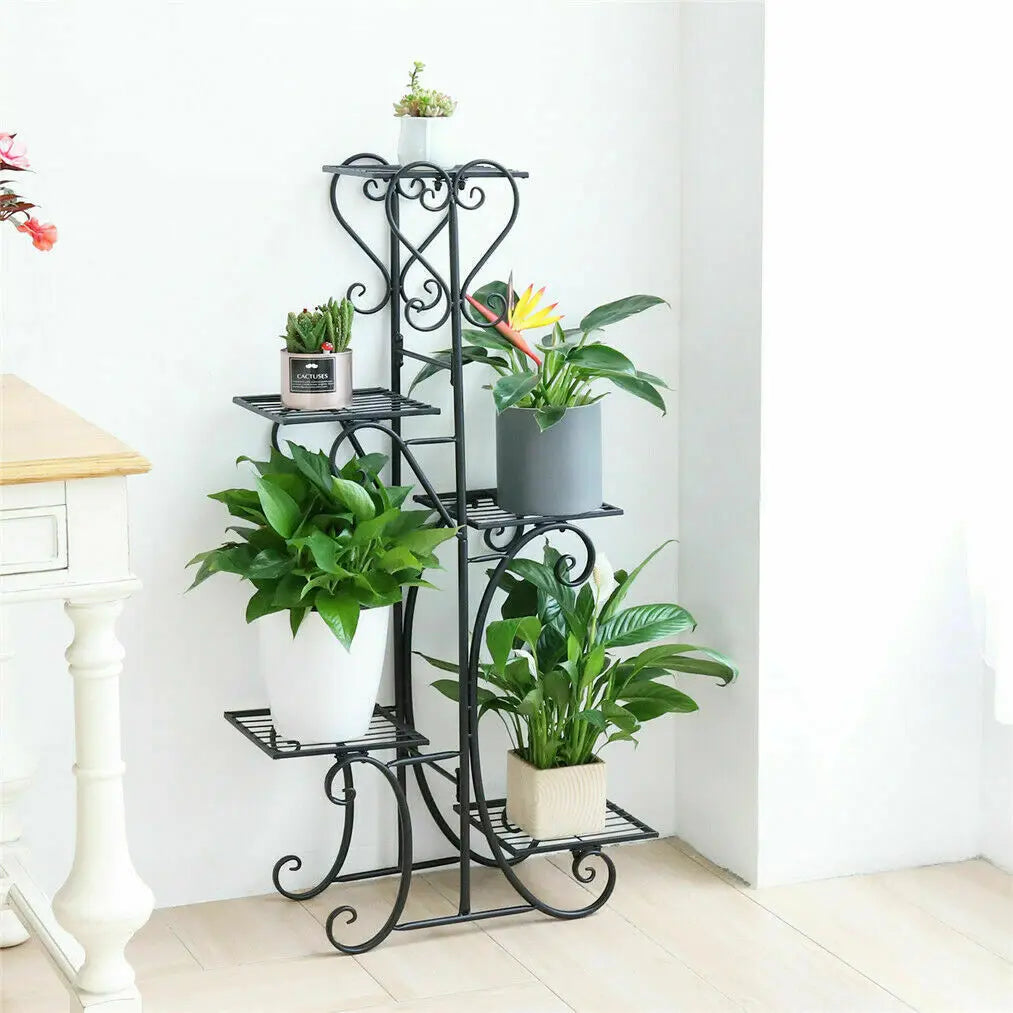 5 Tiered Tall Plant Stand Indoor Iron Planter