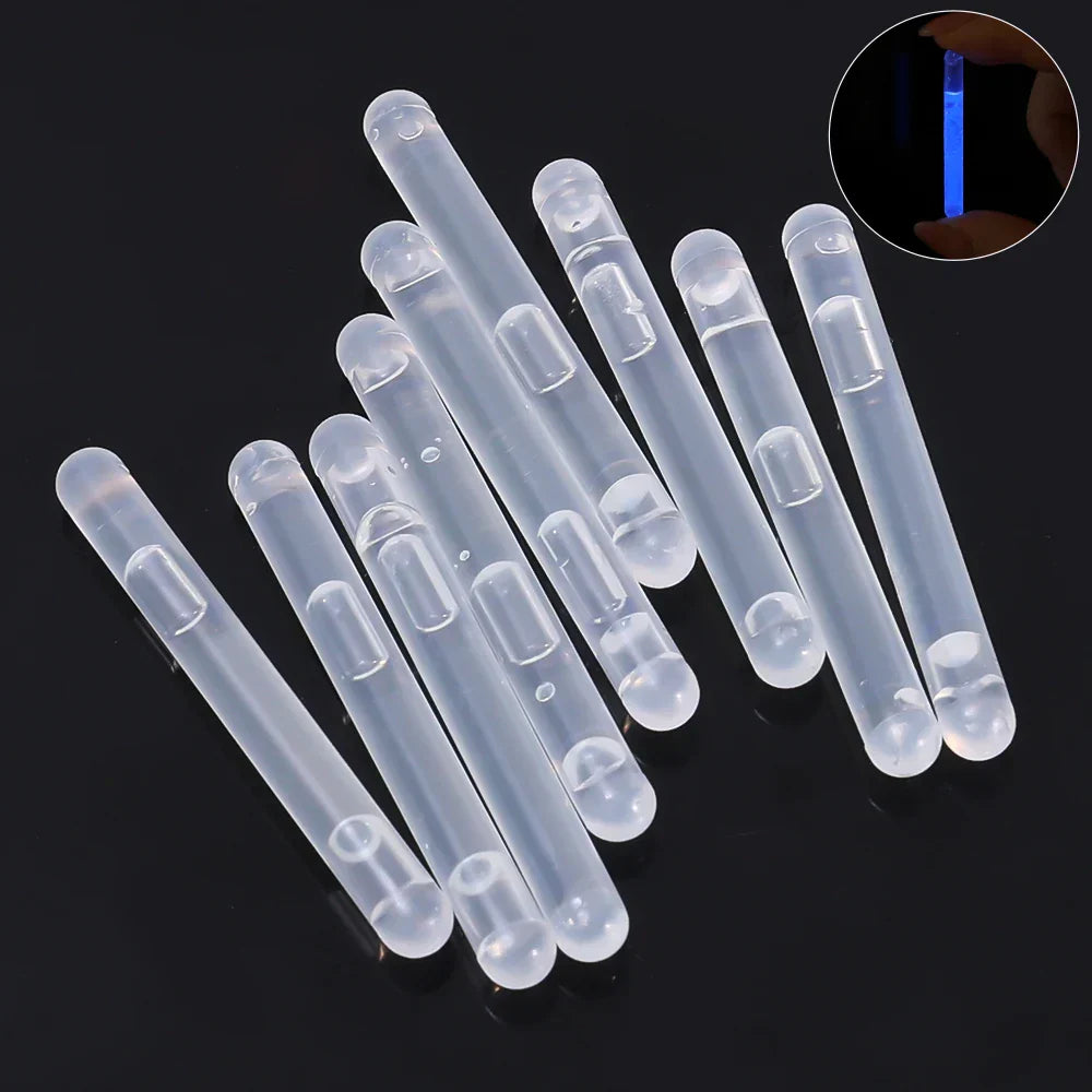 50/100PCS Fireflies Fluorescent Lightstick Light Fishing Float Rod