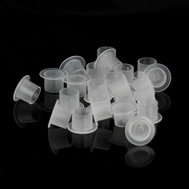 500/1000PCS S/M/L/XL Tattoo Plastic Tattoo Ink Cup Cap