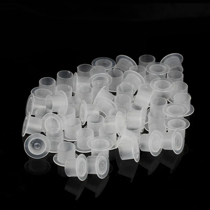 500/1000PCS S/M/L/XL Tattoo Plastic Tattoo Ink Cup Cap