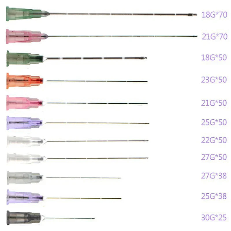 50pcs/Box Blunt-tip Cannula for filler injection 18G 21G