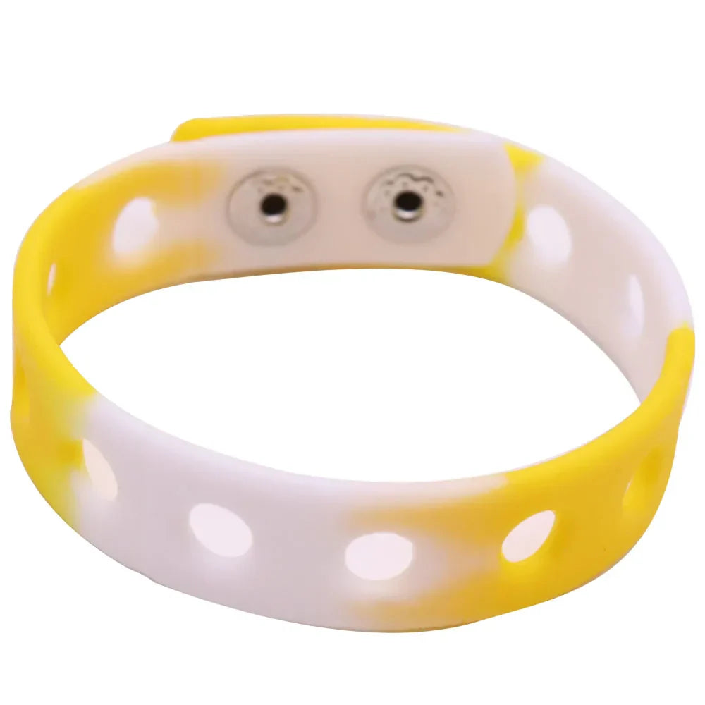 50pcs Wholesale 18cm Silicone Rainbow Color Wristbands Bracelets
