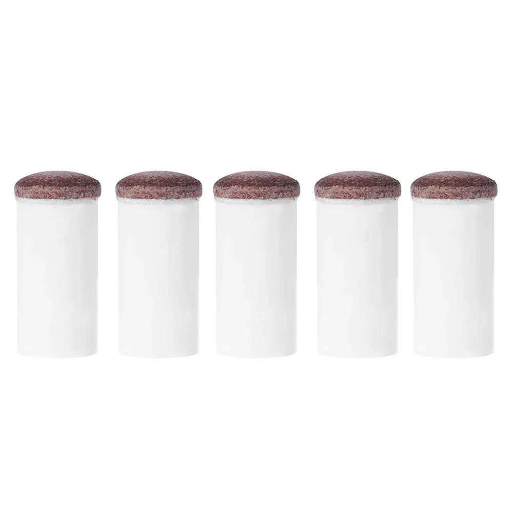 5pcs Slipon Pool Cue Tips Plastic Snooker Cue