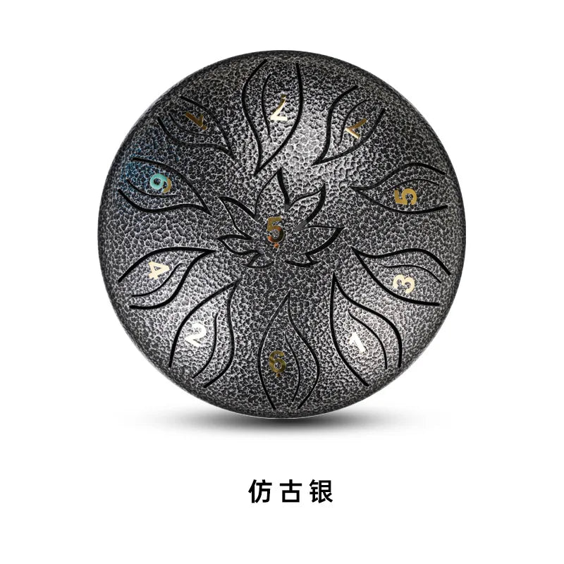 6 Inch 11 Tone Tongue Drum Handpan Gold