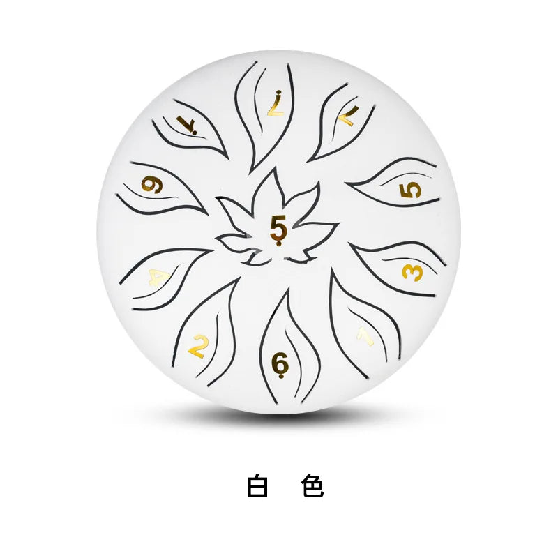 6 Inch 11 Tone Tongue Drum Handpan Gold