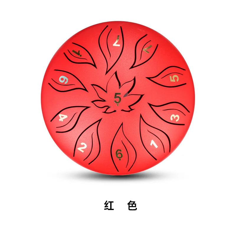 6 Inch 11 Tone Tongue Drum Handpan Gold