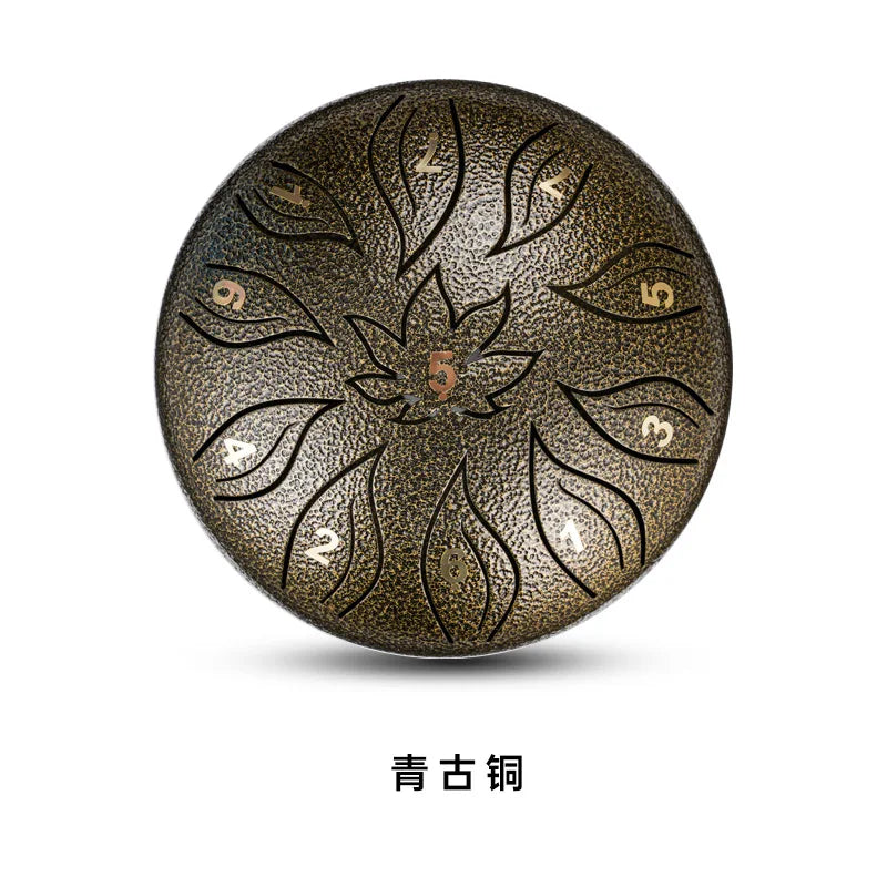 6 Inch 11 Tone Tongue Drum Handpan Gold