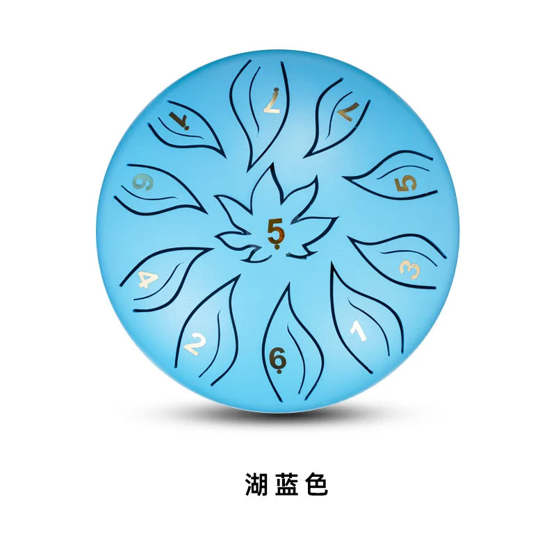 6 Inch 11 Tone Tongue Drum Handpan Gold