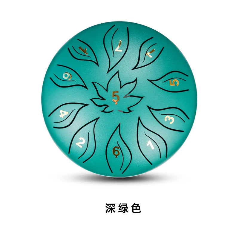 6 Inch 11 Tone Tongue Drum Handpan Gold